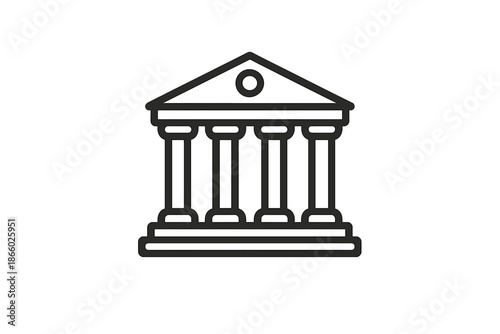 Ancient Greek building icon