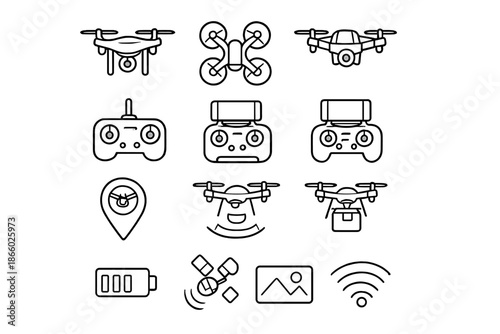 Drone Icons Set