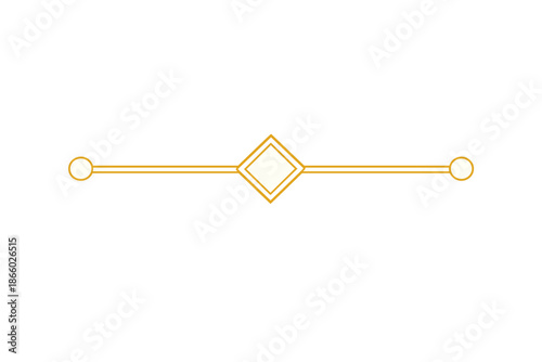 Glowing horizontal divider with diamond element