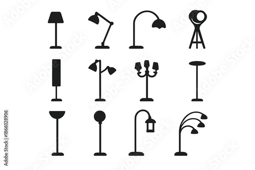 Collection of modern floor lamps and light fixtures