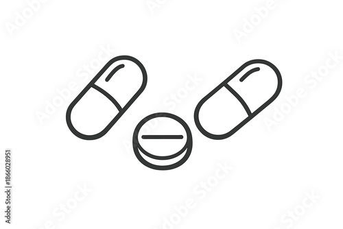 Three Medical Pills Icon