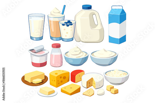 Assortment of Dairy Products