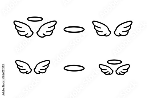 Angel Wings and Halos Icons