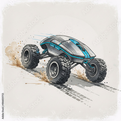 Futuristic Off-Road Vehicle