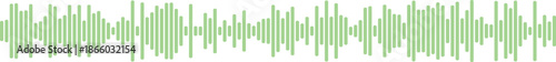 Green waveform audio signal representation