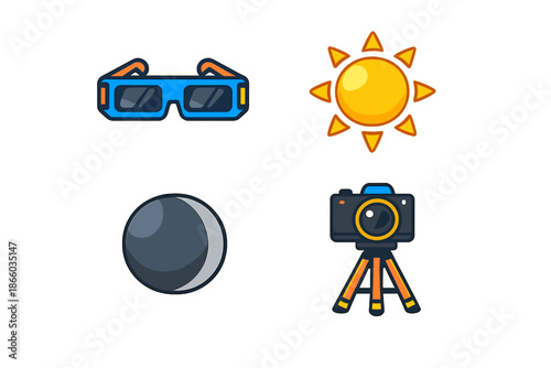 Solar Eclipse Icons