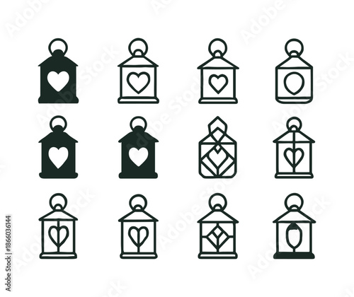 Bridal DIY Logos. Rustic bridal decor. Colorful isometric vector icons set of rustic bridal decor: wooden sign, mason jar vase, twine wrap, burlap banner,