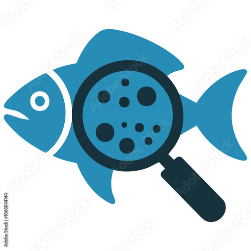 Plastic pollution microplastic problem ecological poster fish with plastic pieces vector