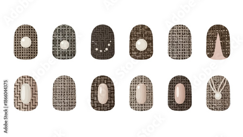 Nail Art Designs with Various Patterns.