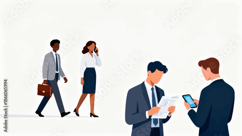 Business people in office setting