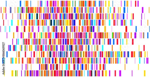 Genomic data visualization. Abstract DNA sequencing and genome mapping graphics. Scientific concept for medical research, biotechnology, and genetic testing. Vector illustration.