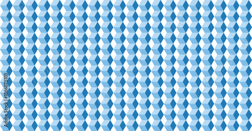 Geometric pattern in blue tones