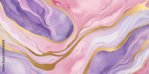 Abstract watercolor background with soft pink and purple silk fabric texture featuring flowing liquid waves and silky cream curves in a light material pattern