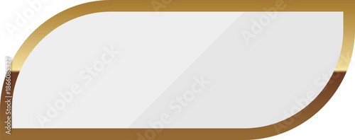 高級感のあるフレーム　ホワイト＆ゴールド