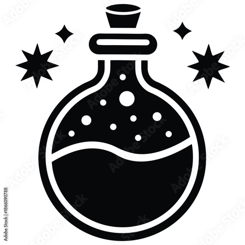 magic potion vector icon