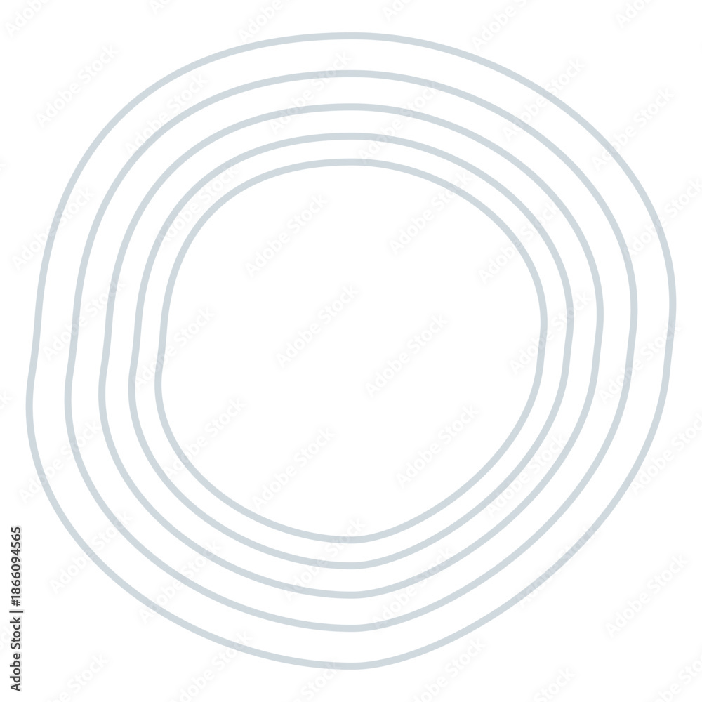 Obraz premium Hand drawn organic shape element png