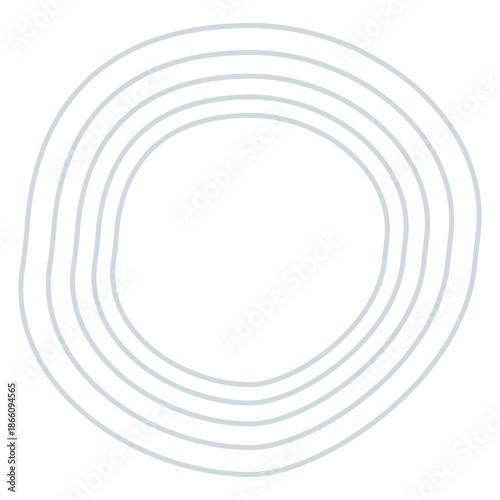 Hand drawn organic shape element png