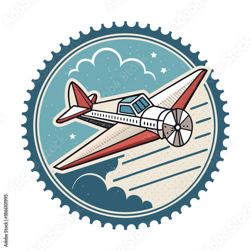 Retro Air Mail Travel