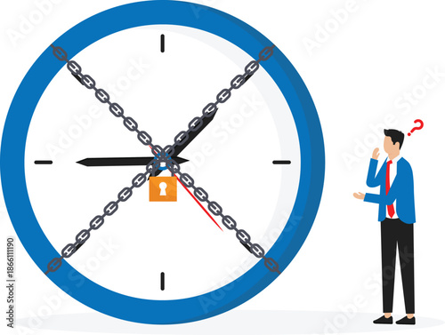 time to change or fix mistake, inevitable failure or urgency closed to deadline concept
