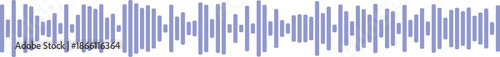 Sequential sound waves displaying audio signal patterns