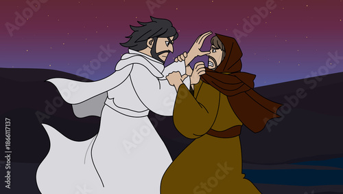 Foto Jacob Wrestling with the Angel