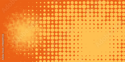 Warm orange yellow gradient background. Autumn color blurred wallpaper. Fall smooth gradation backdrop for banner, poster, leaflet, brochure, booklet. Vector abstract fiery template overlay