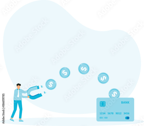 Passive income and easy money earning from investment or stock dividend and profit to be financial freedom
