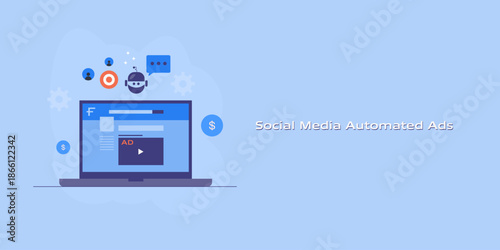 AI automated social media advertising, predictive audience targeting, optimize ROAS, enhance customer purchase intent through digital ad placement. 