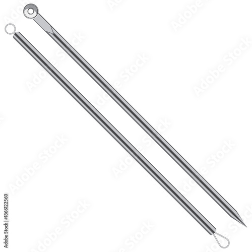blackhead remover tool vector drawing.