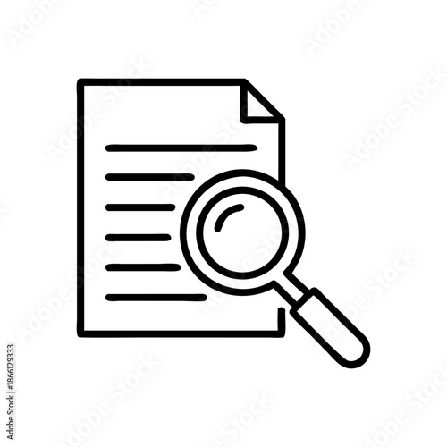 Detailed examination of a paper document using a magnifying glass for content discovery