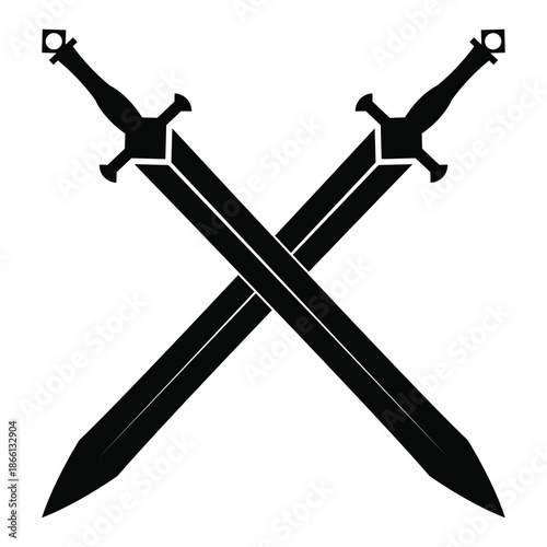 two crossed swords