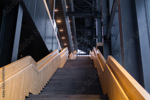 Interior of the new building, industrial style