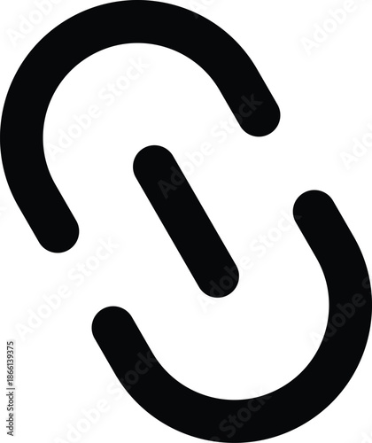 Black chain link for web address