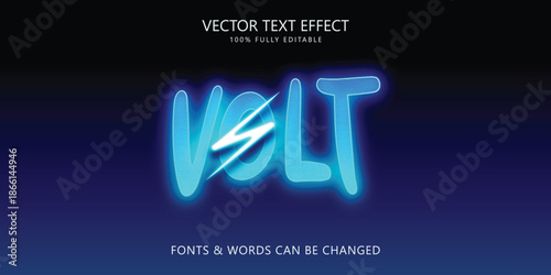 Voltage Electricity Lightning 3D Editable Text Effect