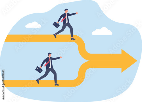 Illustrating of business activities and technology,