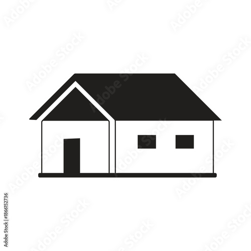 home icon for websites and apps. house symbol. Flat real estate sign. Main page pictogram in filled, thin line, outline and stroke style. Isolated illustration.