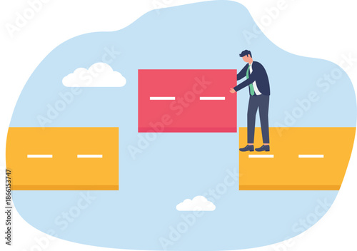 Illustrating of business activities and technology,