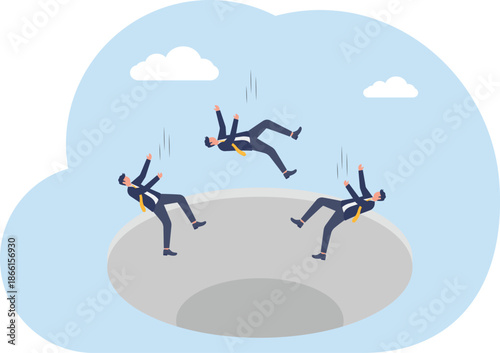 Illustrating of business activities and technology,