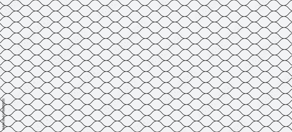 Fototapeta premium Mesh texture for fishing nets. Grunge pattern for sportswear or soccer goal, volleyball net, basketball hoop, hockey, athletics. Mesh background. Vector