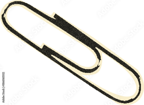 Textured paper clip for collage.