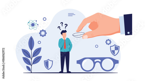 Patient pointing to her lower back while discussing spine health and pain management with a doctor in a medical room with a spine diagram.