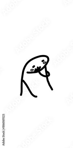 people shy illustration