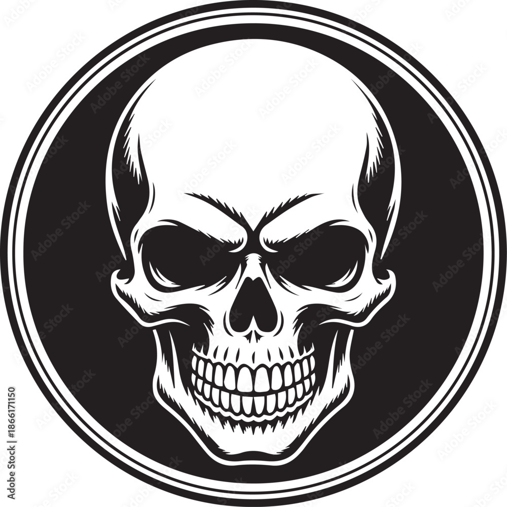 Obraz premium Skull SVG Bundle.Gothic Skull Vector Pack for T-Shirt, Cricut & Craft