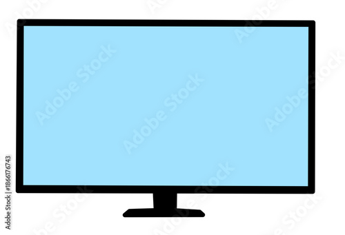 lcd tv monitor vector illustration 
