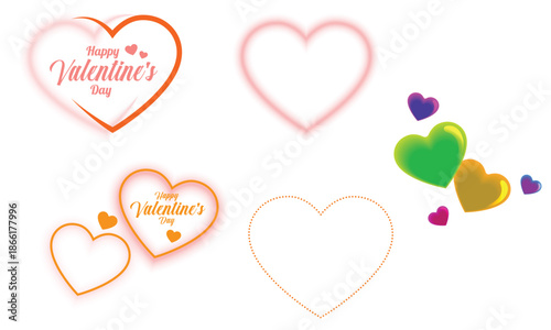 Romantic heart shaped bokeh lights, a vector illustration for a Valentine's Day love symbol.