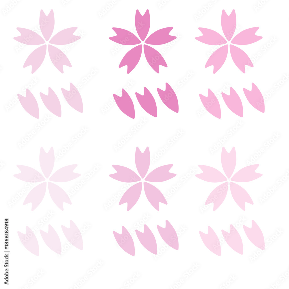 Obraz premium 桜 セット