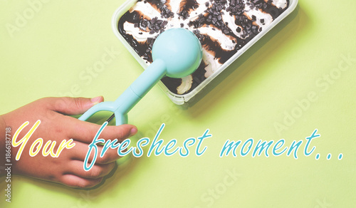 Summer concept poster, your freshest moment.