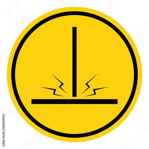 Welding Arc Symbol Sign, Vector Illustration, Isolate On White Background Label. EPS10