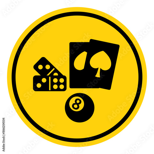 Do Not Gamble Symbol Sign, Vector Illustration, Isolate On White Background Label. EPS10