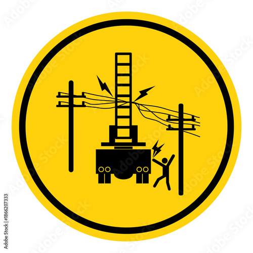 Electrocution Hazard Equipment Is Not Insulated Symbol Sign, Vector Illustration, Isolate On White Background Label. EPS10